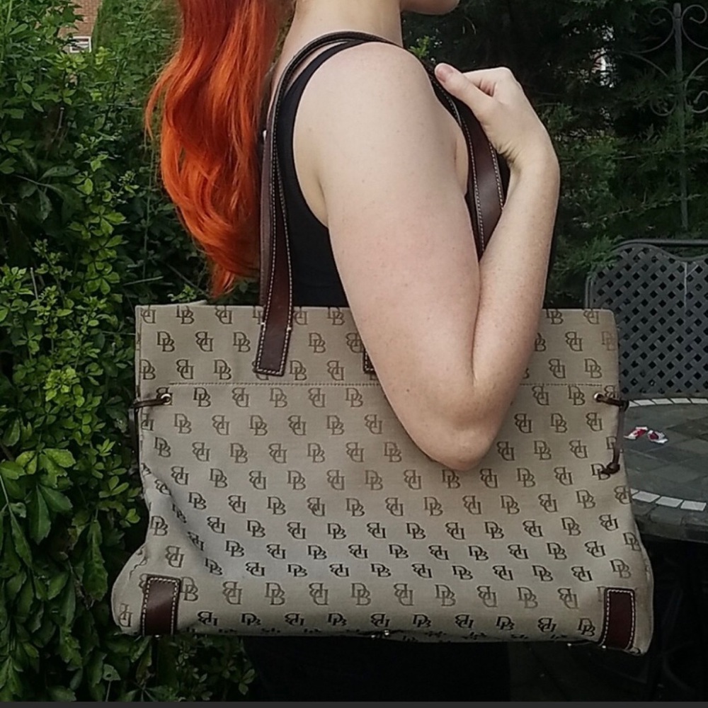 Large Dooney and Bourke monogram tote